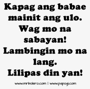 Galit Na Patama Quotes Designs - Quotes About Girl Tagalog