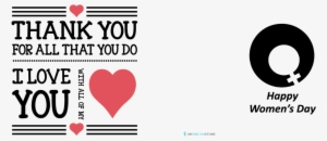 Happy Women's Day - International Women's Day