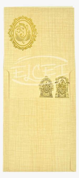 Home Hindu Wedding Cards Tirupati Balaji Wedding Invitation - Envelope