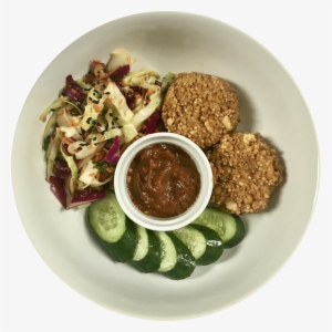 Thai Almond Burgers With Asian Slaw - Salad