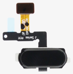 Samsung Galaxy J7 Pro Black Home Button With Fingerprint - Flex Home J7 Pro