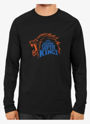 Ipl 01 B- Chennai Super Kings Full Sleeve Black - Infosys T Shirt