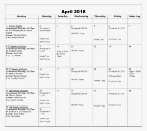 Tim's Calendar Of Events - Number