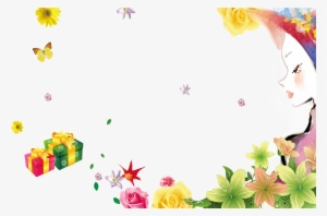 Clip Transparent Stock Poster International Womens - Flower Vector