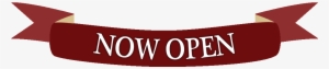 Open 11am - 10 - 30pm Everyday - Now Open Banner Png