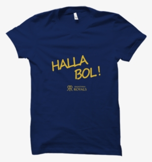 Ipl 17 N- Halla Bol 2 Half Sleeve Navy Blue - Mili To Best Nahi To Next T Shirt
