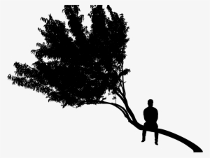 This Free Icons Png Design Of Man Sitting On Tree Silhouette