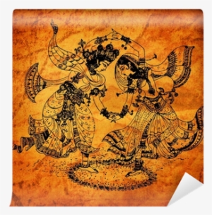 Clipart Stock An Old Radha Paintings Wall Pixers We - Painting