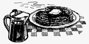 Image - Pancake Breakfast Clipart Black And White