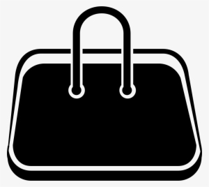 Handbag With White Border - Symbole Sac À Main