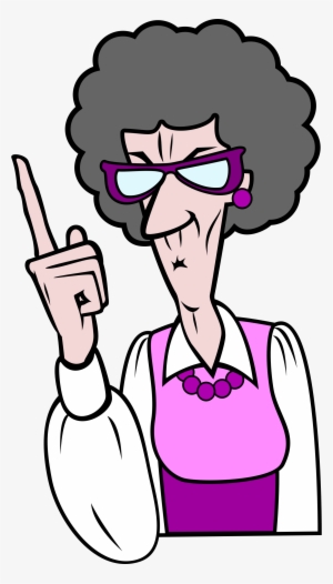 Lady Finger Clipart Png - Old Woman Clipart