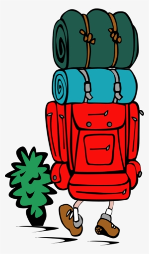 Backpacker Heavy Load Clip Art