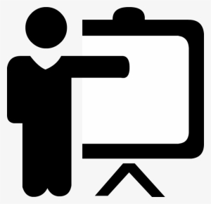 Teacher At Board - Training Icon Png