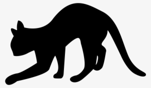 Black Cat Silhouette - Siluetas Gatos Png