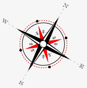 Red Black Compass Svg Clip Arts 594 X 597 Px