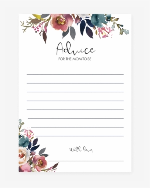 Boho Baby Shower Mommy Advice Card Printable By Littlesizzle - Advice For The Mom