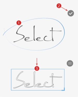 Just Circle It In Pen Mode And Tap The ✓icon That Appears - Diagram