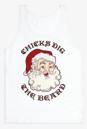 Santa Chicks Dig The Beard Tank Top - T-shirt