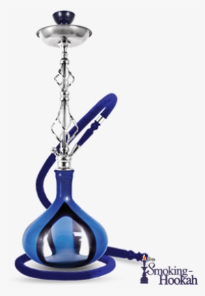 Sahara Kah Ace Blue Hookah - Black Hookah