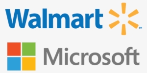 Walmart And Microsoft Logos - Walmart