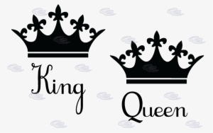 Queen Crown Silhouette At Getdrawings - King And Queen Crown Png