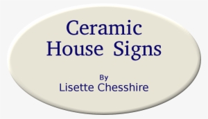 Ceramic House Signs By Lisette Chesshire - Circle