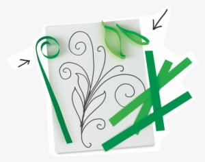 Cut Cardstock Into Strips, Then Bend, Fold, Roll, And - Construction Paper