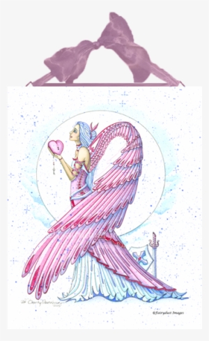 Breast Cancer Angel Ceramic Tile Plaque - Warrior Fighting Cancer