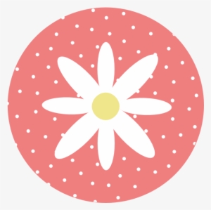 Daisy With Polka Dots Coral Svg Clip Arts 600 X 599