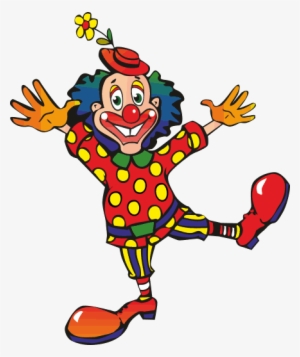 Colourful Happy Clown Kids Sticker 157 - Clowns Cartoon