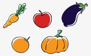 Transparent Library Apple Pumpkin Vegetable Clip Art - Frutas Y Verduras Dibujos