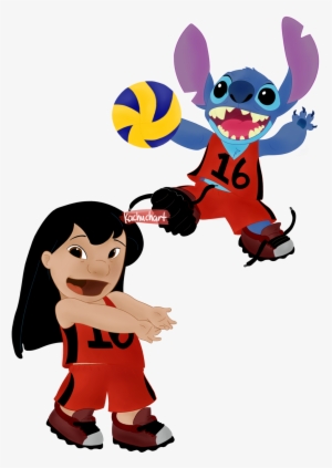 Lilo And Stitch Volleyball By Kachuchart - Lilo & Stitch
