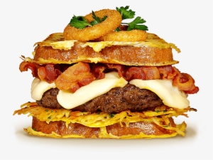 Hamburger Clipart Bacon Cheeseburger - Cheese And Burger Society