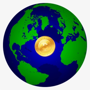 Global Bitcoin - Globe Bitcoin Png