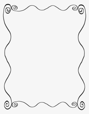 Line Art Picture Frames Drawing - Hand Drawn Border Png