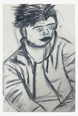 We Were Assigned To Draw A Friend/partner In This Project - Sketch