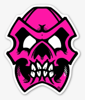 Pink Skull Sticker - Sticker