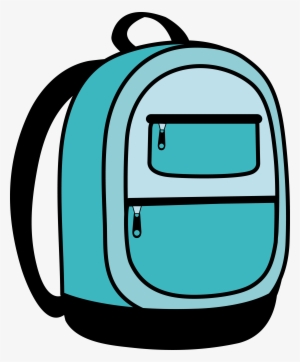 Blue Backpack Clipart - Backpack Clipart Png