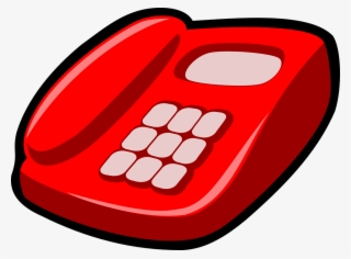 Red, Phone, Home, Icon, Office, Cartoon, Telephone - Red Telephone Vector
