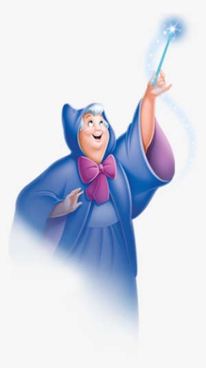 Fairy Godmother-half - Fairy Godmother Disney Png
