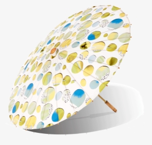 Lily-lark Blue, Green And Yellow Fun Circles Print - Yellow