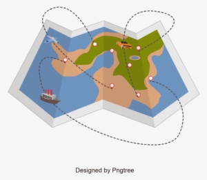 Illustration Map Design, Illustration Map Design, Map, - Illustration