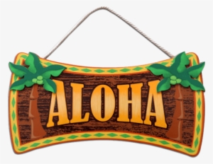 Aloha Wooden Sign - Kc Hawaii Aloha Wood Sign 16" X 8.5"