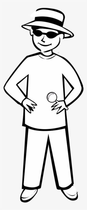 Spyman Overview - Wearing Sunglasses Clipart Black And White