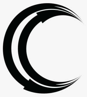 Free Clipart Of A Black And White Arrow Cresent Moon - Luna De Iori Yagami