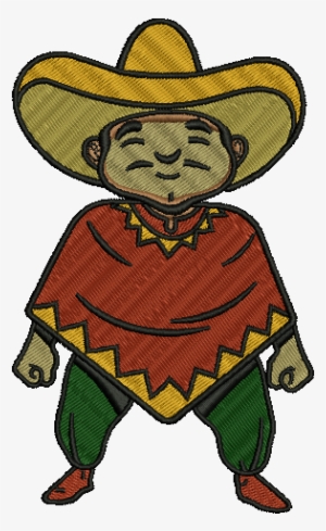 Mexican With Sombrero Png - Illustration