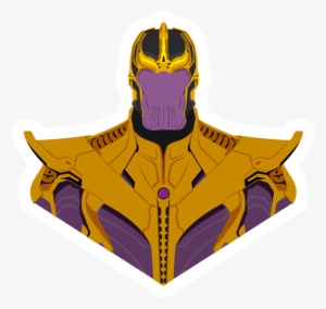 Thanos Popart Sticker - Cool Thanos Pixel Art
