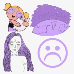 3 - Purple Tumblr Png Aesthetic