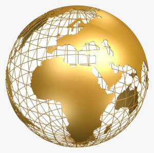 Gold Globe Png Jpg Black And White - Golden Globe Transparent Png