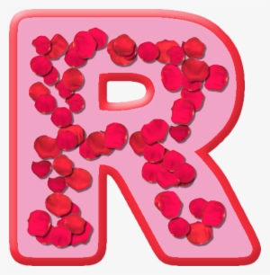 R Letter In Rose